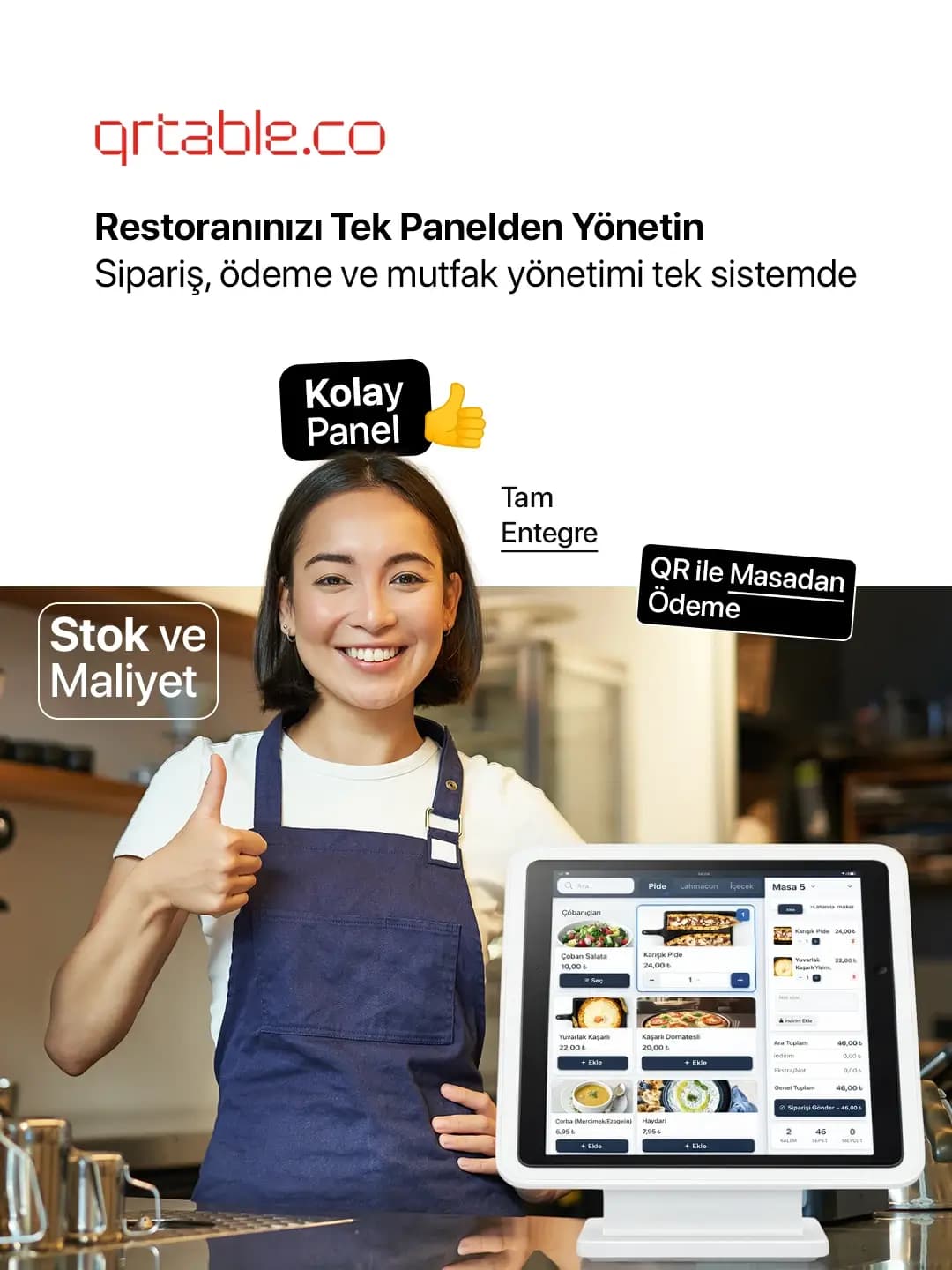 Adisyon POS Ekranı